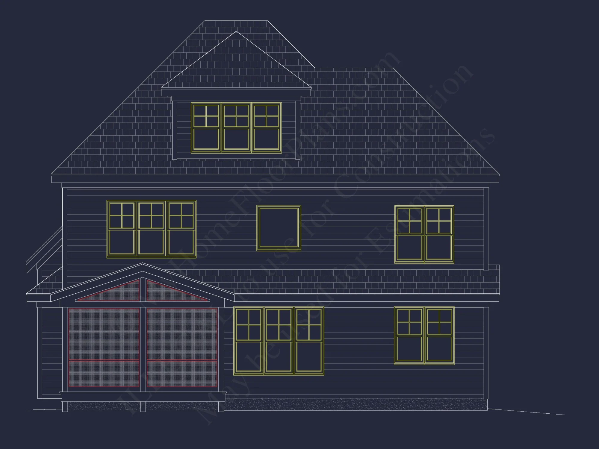 Modern Craftsman house Plan with Detailed Architecture Designs