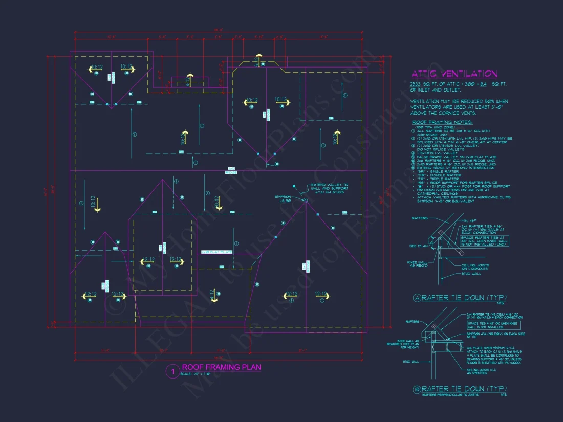 house Floor Plan with CAD and Blueprint for Modern Designs
