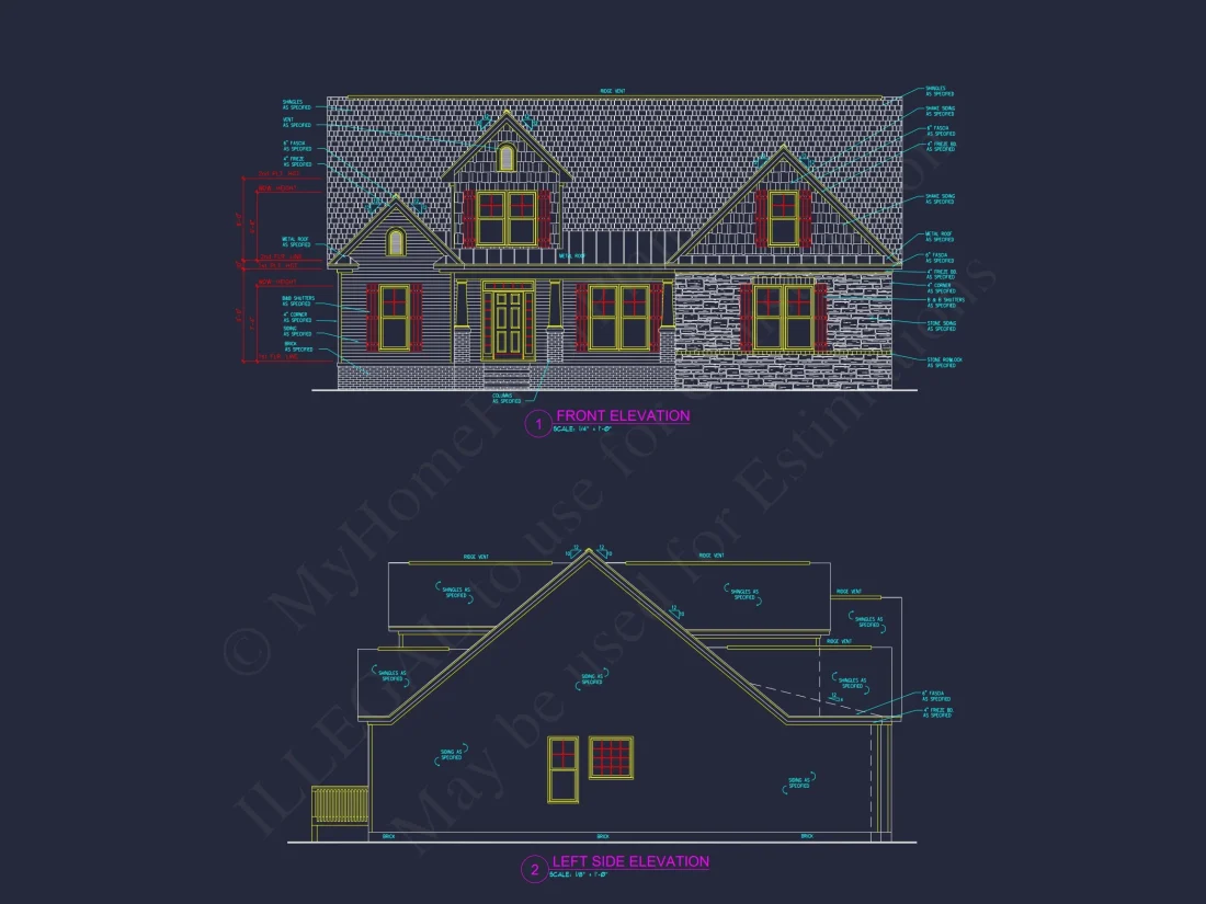 house Floor Plan with CAD and Blueprint for Modern Designs