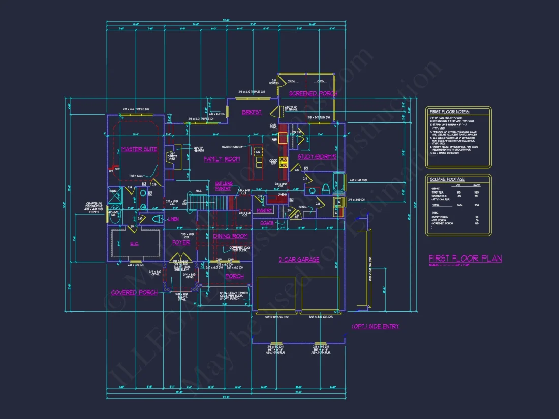Stunning 5-Bedroom house Plan with Spacious CAD Designs