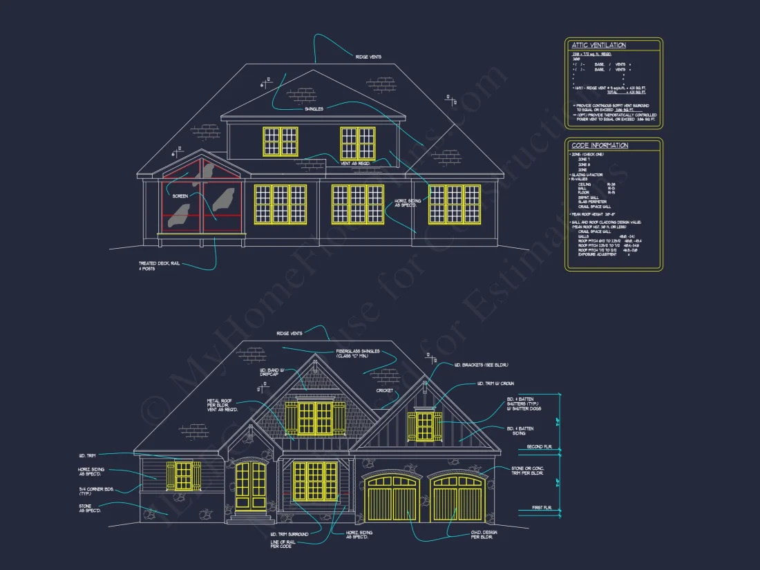 Stunning 5-Bedroom house Plan with Spacious CAD Designs