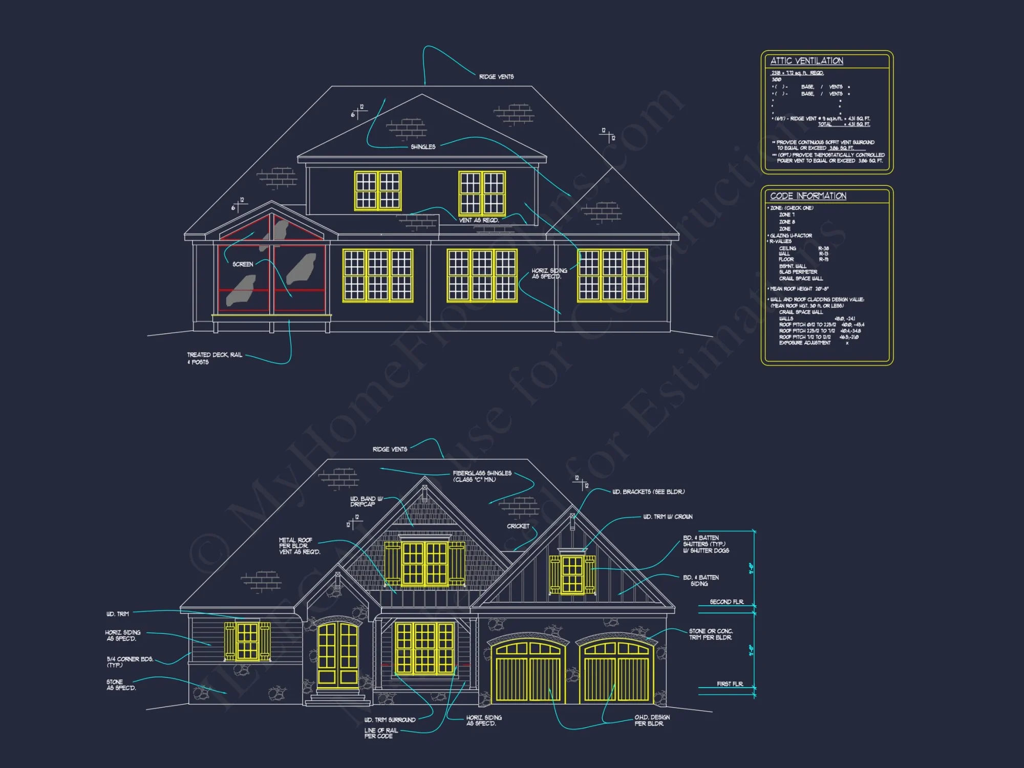 Stunning 5-Bedroom house Plan with Spacious CAD Designs