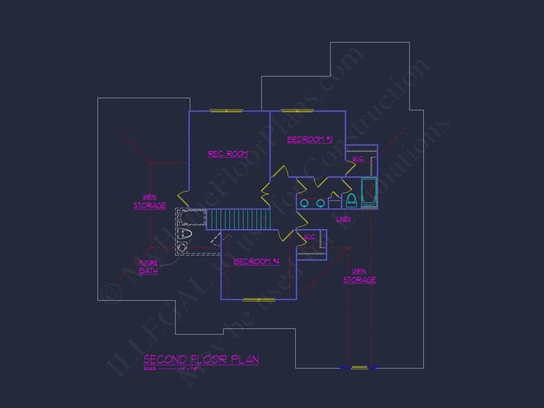 Stunning 5-Bedroom house Plan with Spacious CAD Designs