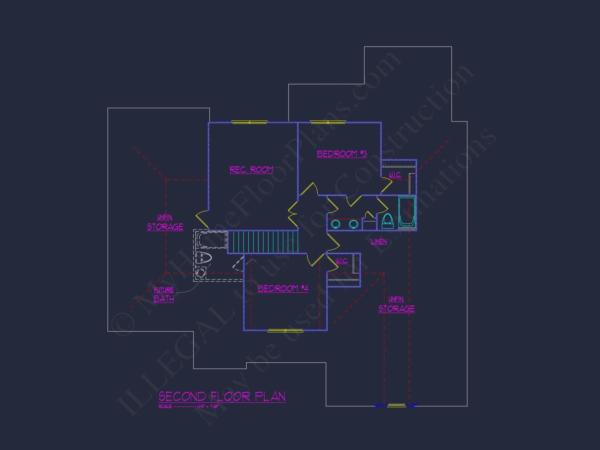 Stunning 5-Bedroom house Plan with Spacious CAD Designs