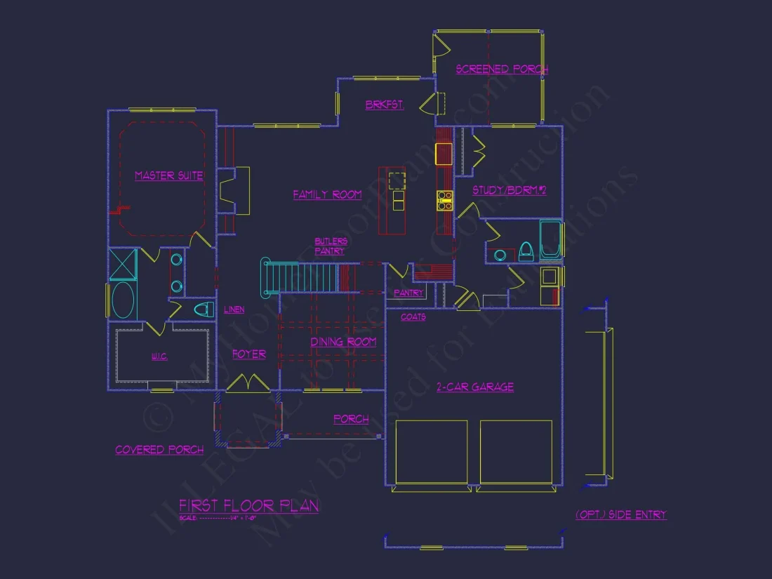 Stunning 5-Bedroom house Plan with Spacious CAD Designs