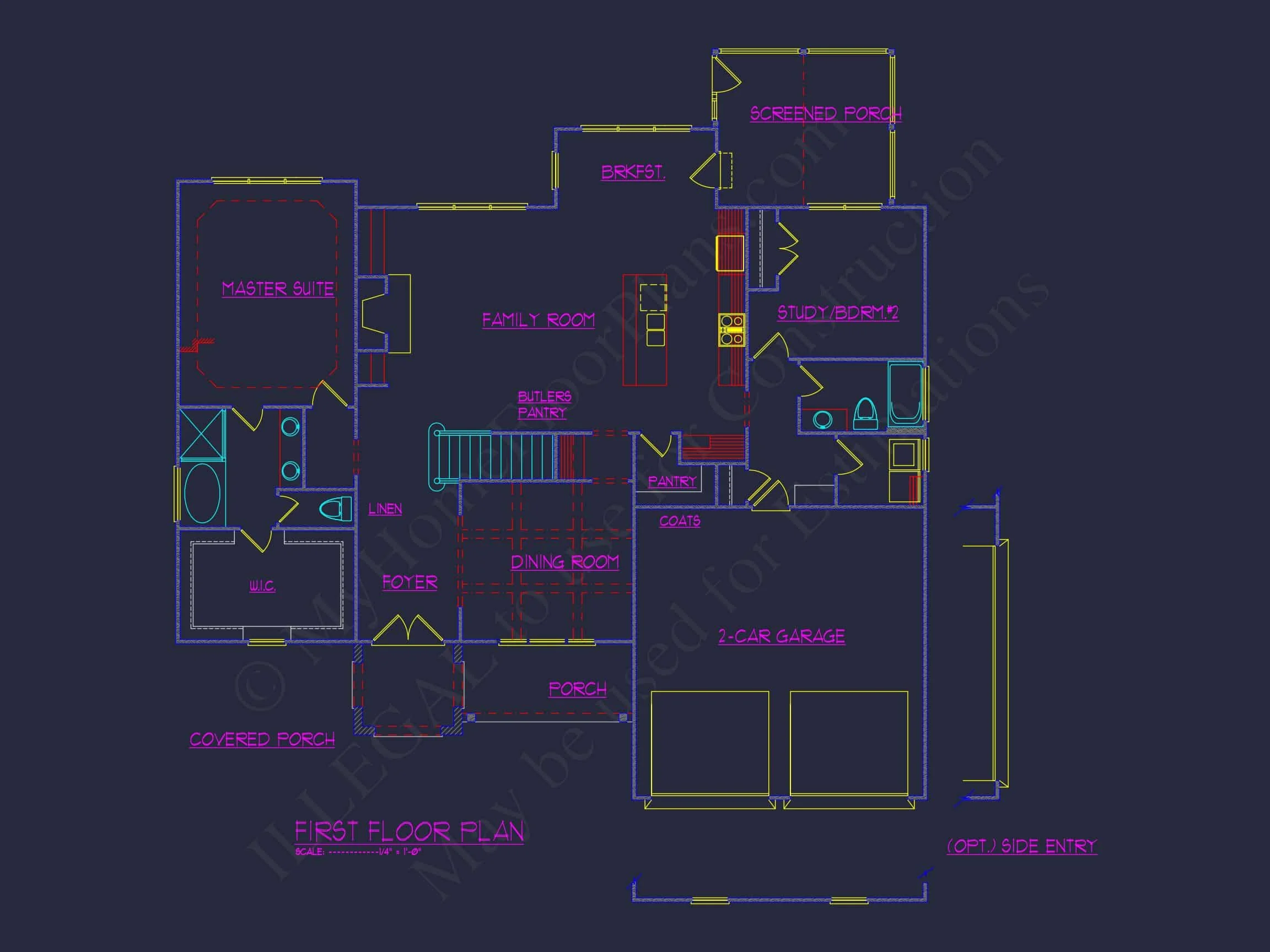 Stunning 5-Bedroom house Plan with Spacious CAD Designs