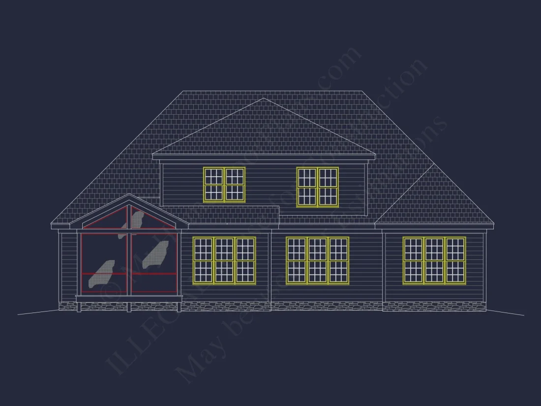 Stunning 5-Bedroom house Plan with Spacious CAD Designs