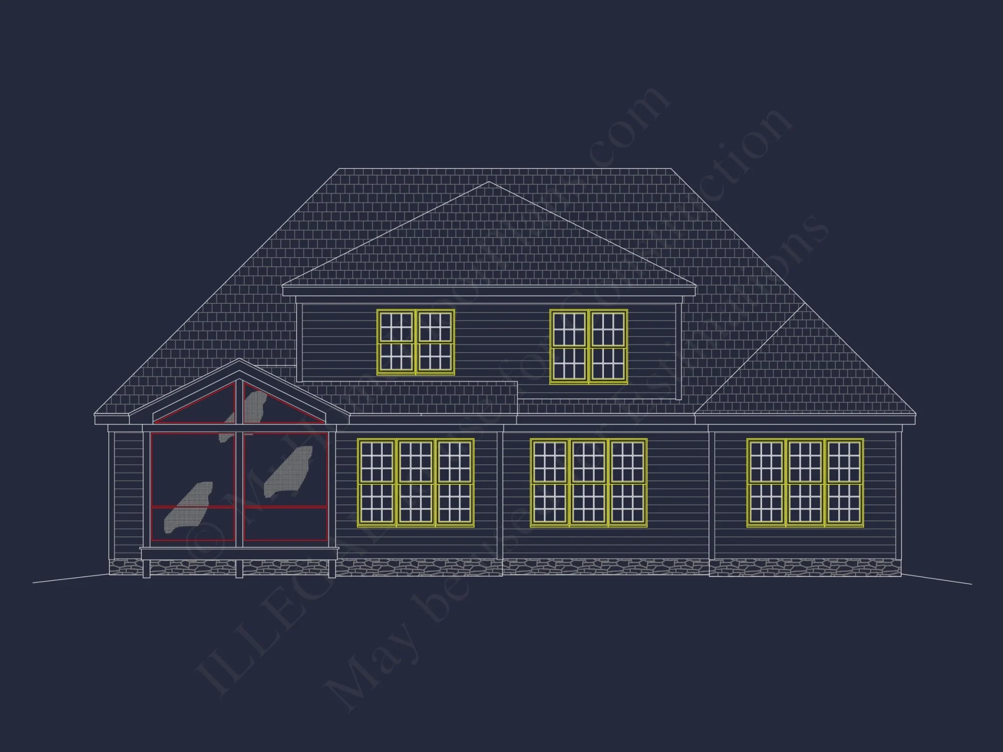 Stunning 5-Bedroom house Plan with Spacious CAD Designs