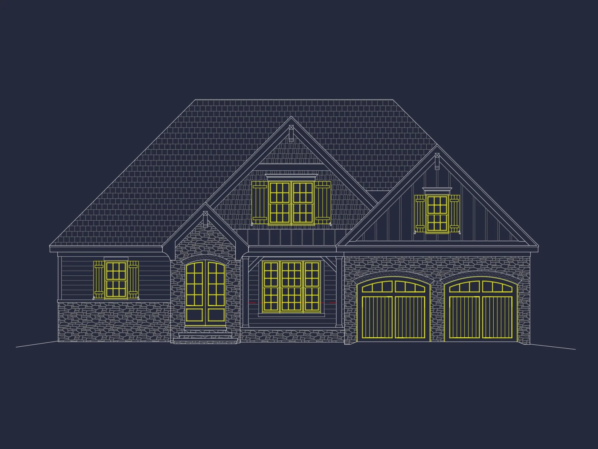 Stunning 5-Bedroom house Plan with Spacious CAD Designs