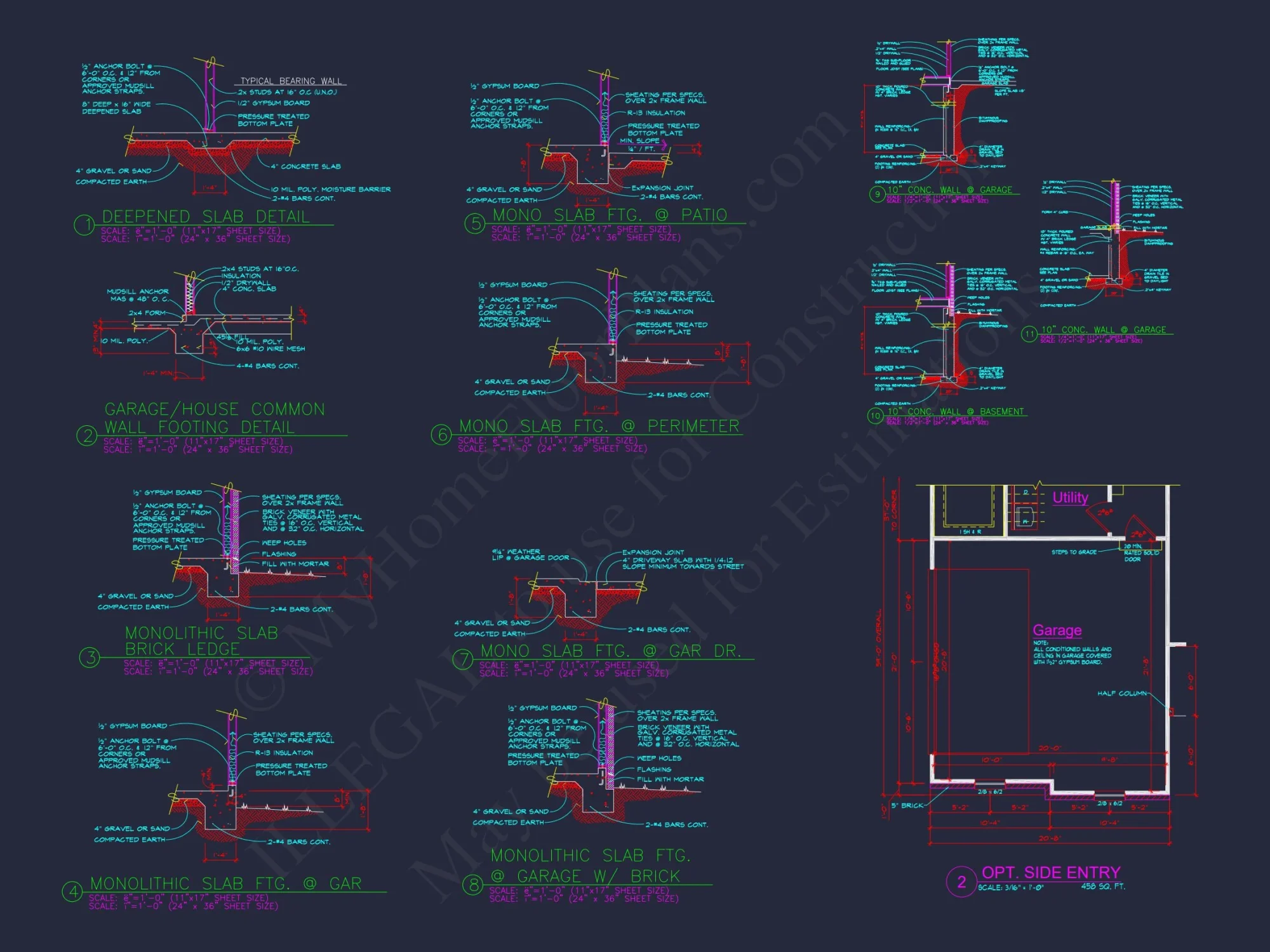 Stunning CAD house Floor Plan with 1.5 Stories and 3 Bedrooms