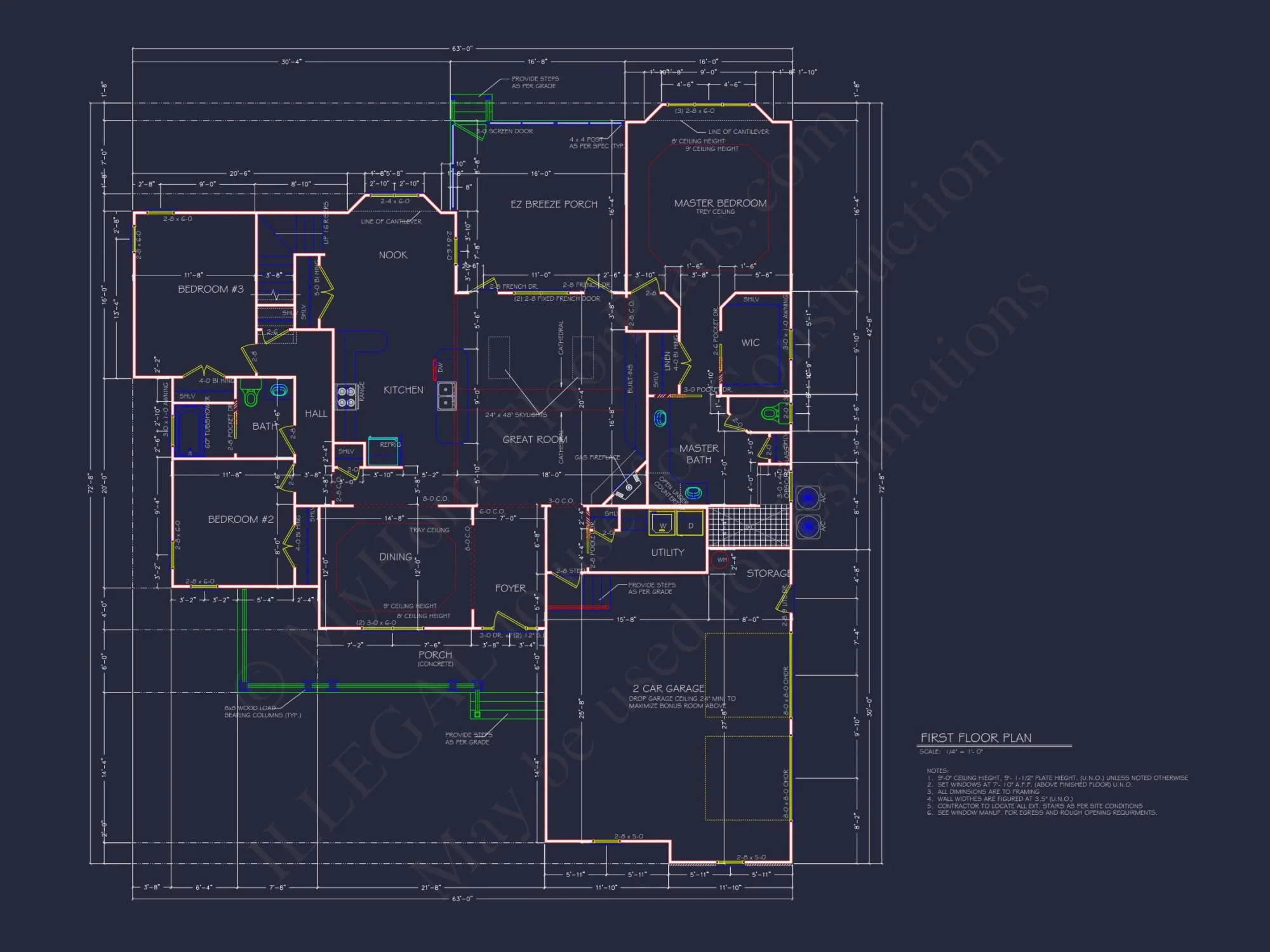 Beautiful house Plan with Detailed CAD Designs and Blueprint