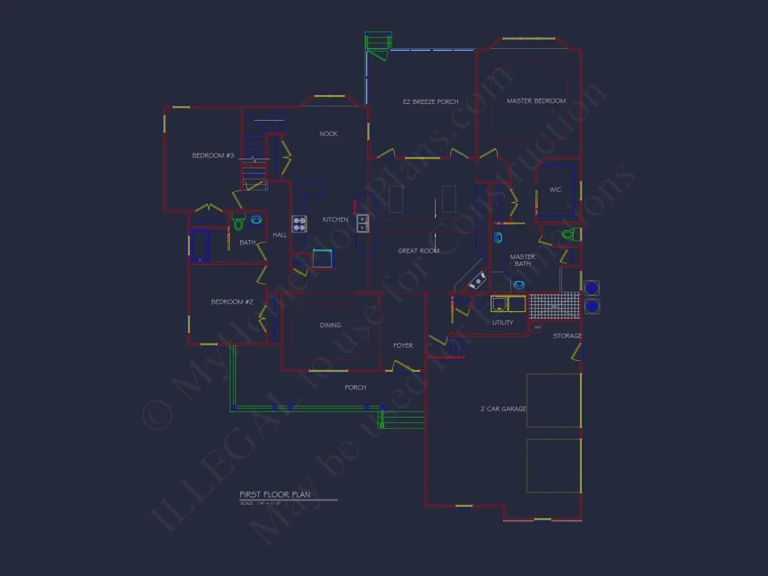 Beautiful house Plan with Detailed CAD Designs and Blueprint