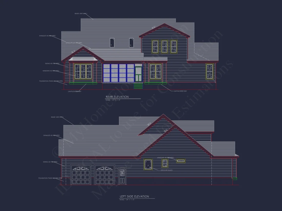 Beautiful house Plan with Detailed CAD Designs and Blueprint