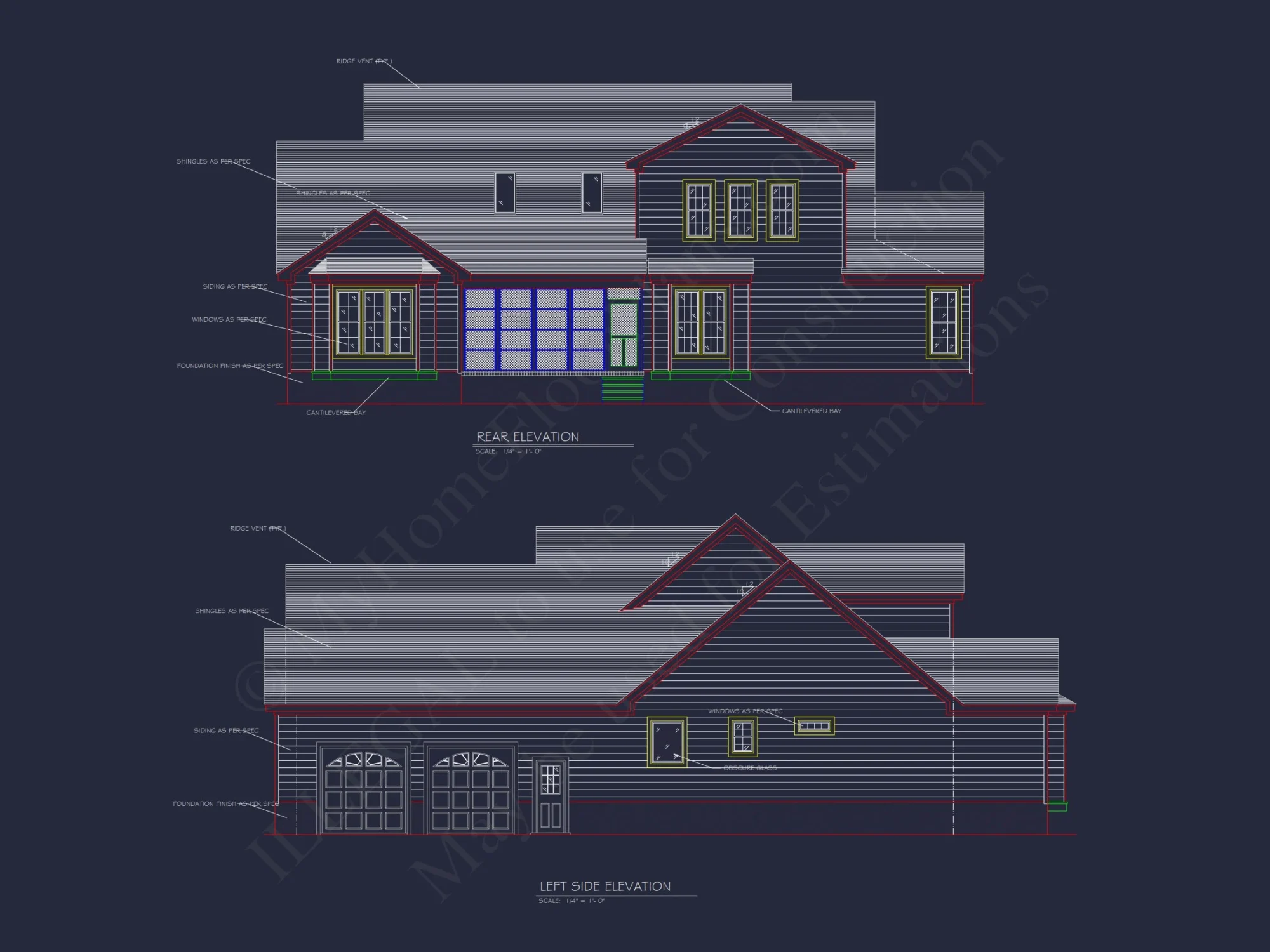 Beautiful house Plan with Detailed CAD Designs and Blueprint