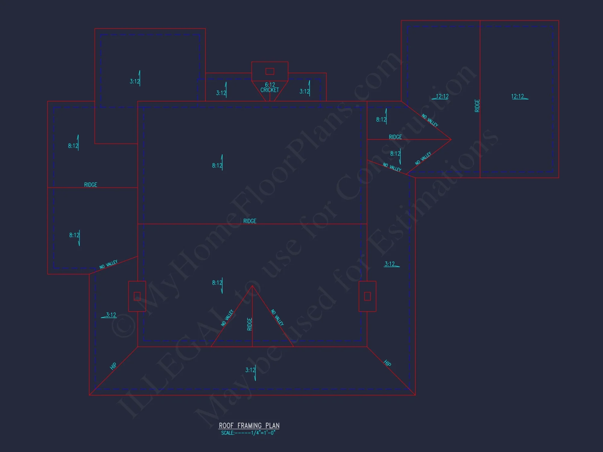 Traditional 2-Story house Plan with 4 Bedrooms and Basement (82'-5"x59'-11")