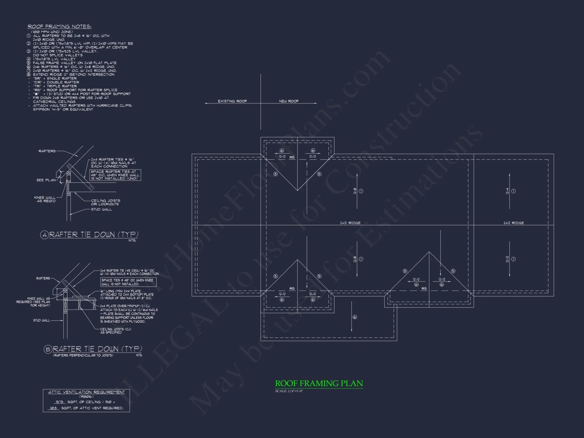 Modern Colonial Revival house Plan with Detailed Floor Designs