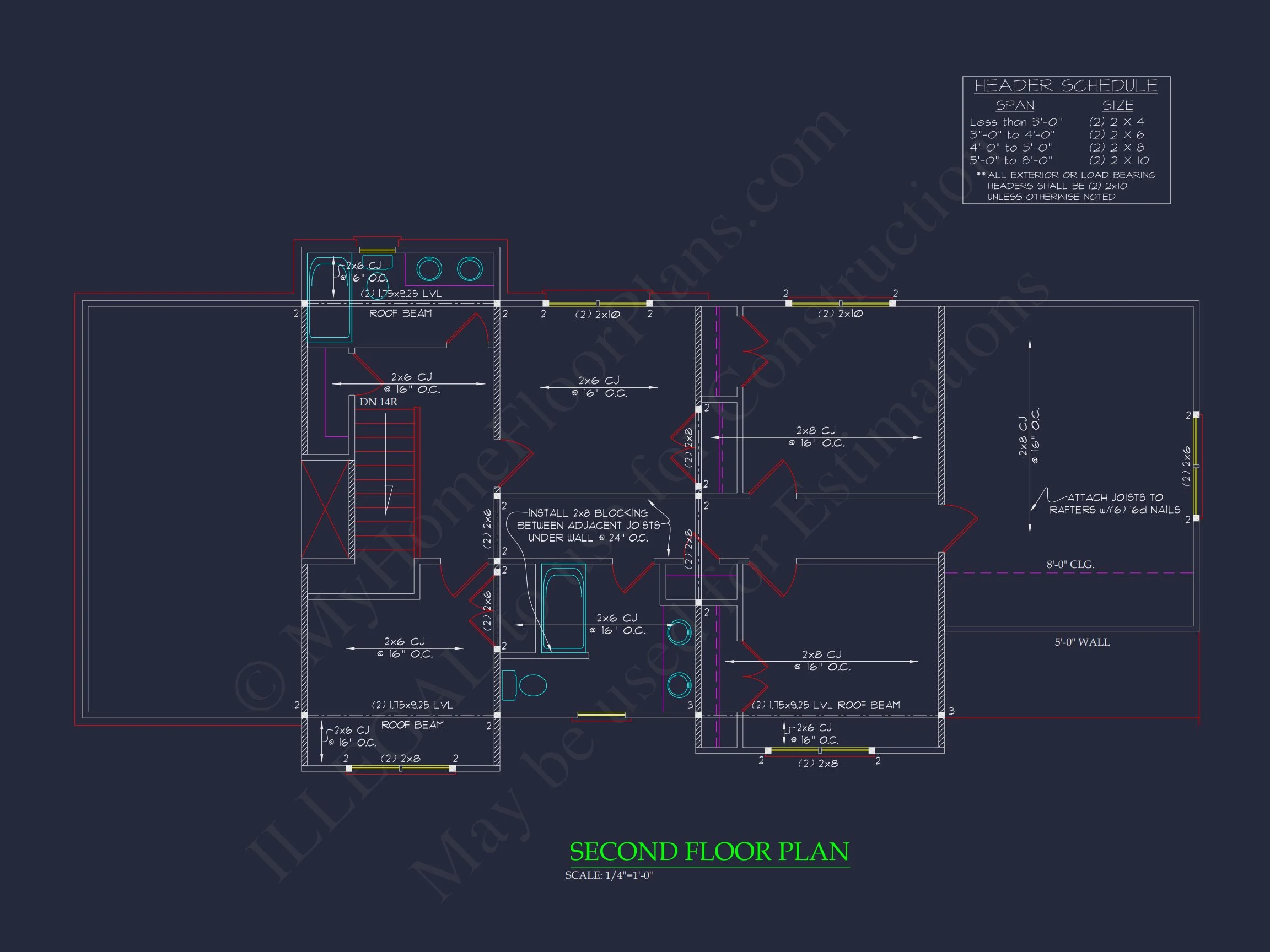 Modern Colonial Revival house Plan with Detailed Floor Designs