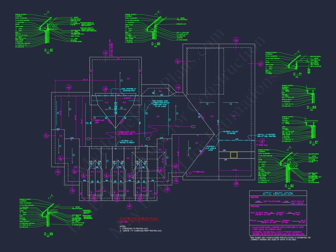 Traditional 2-Story house Plan with 3 Beds & Garage