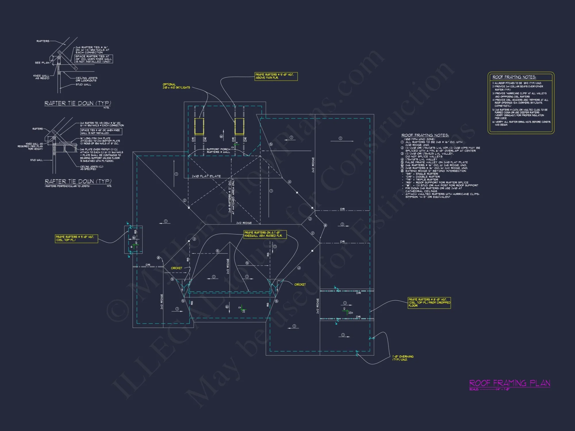 Craftsman house Floor Plan with CAD Designs and Blueprints