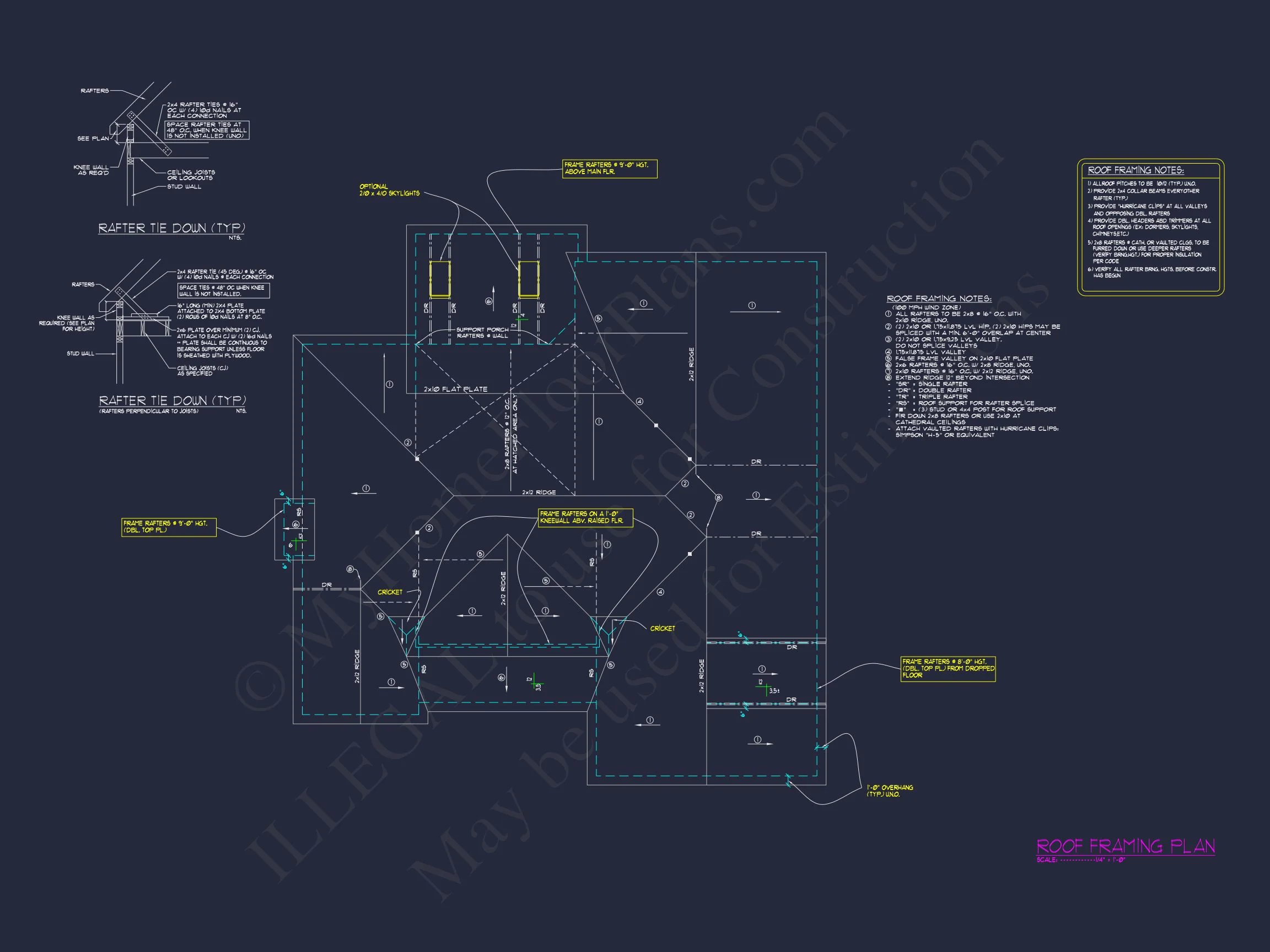Craftsman house Floor Plan with CAD Designs and Blueprints