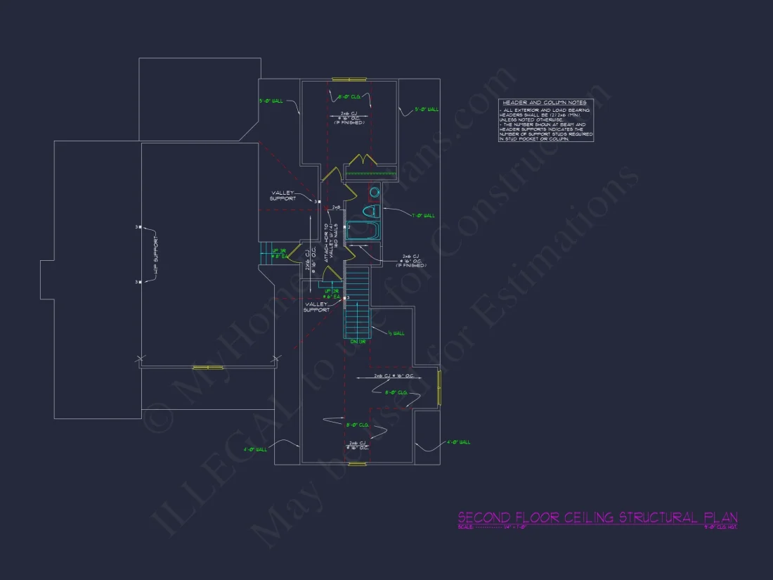 Craftsman house Floor Plan with CAD Designs and Blueprints