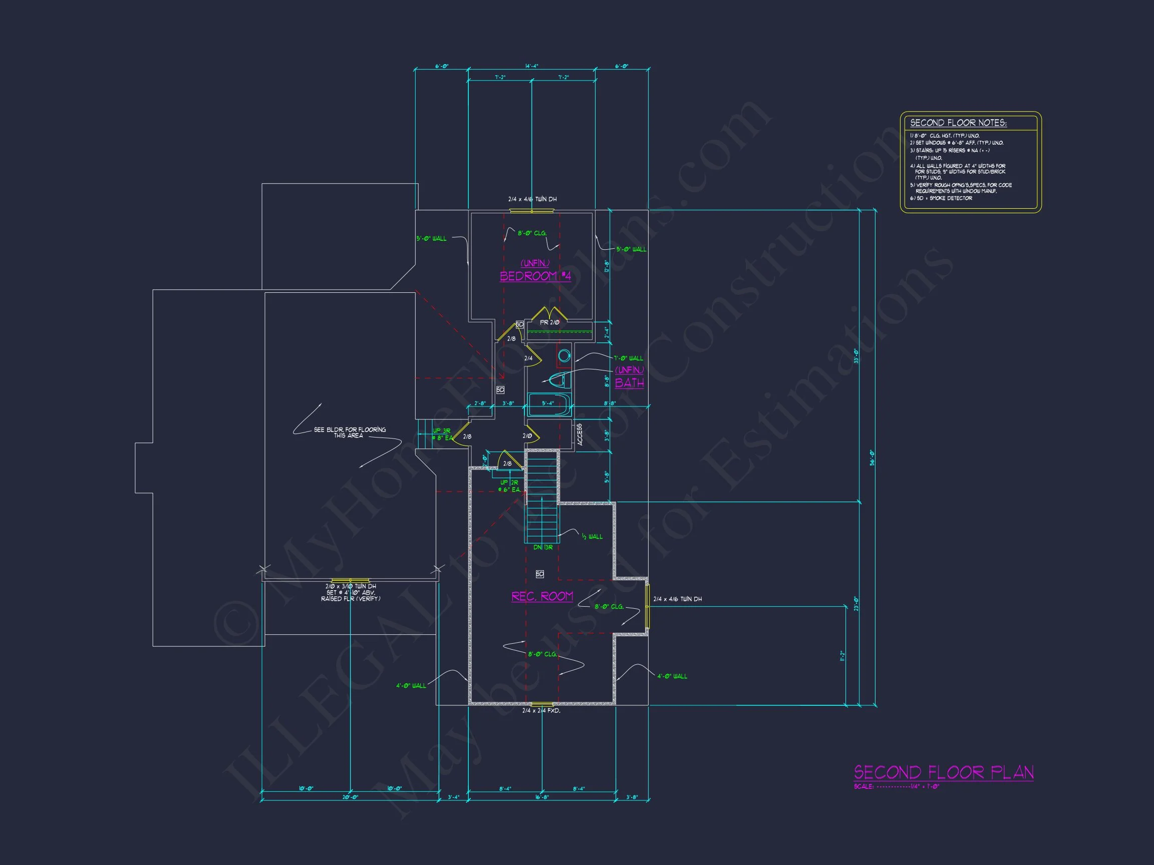 Craftsman house Floor Plan with CAD Designs and Blueprints