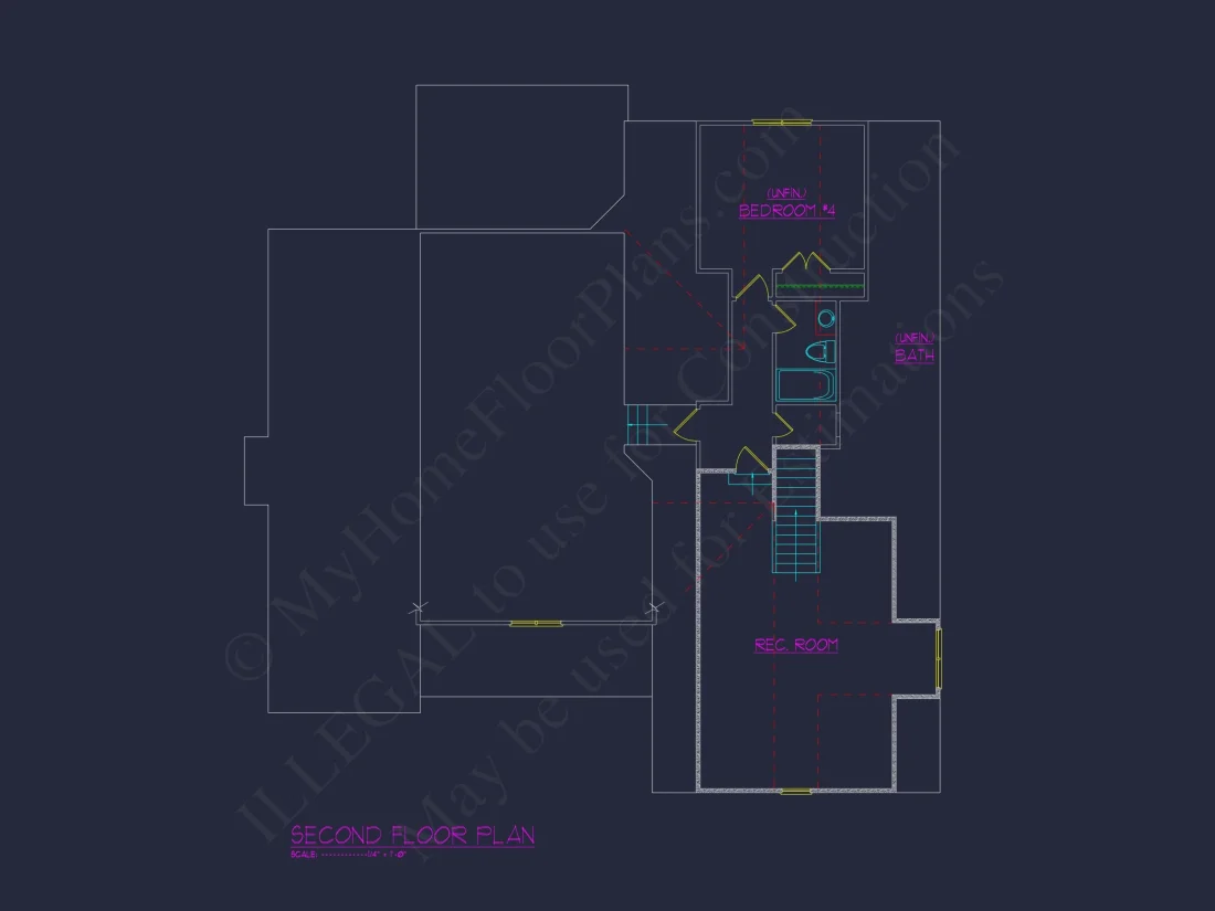 Craftsman house Floor Plan with CAD Designs and Blueprints