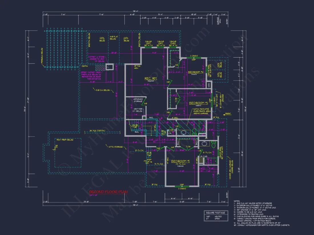 Traditional 2-Story house Plan & Blueprint (4231 Sq Ft) - CAD Designs
