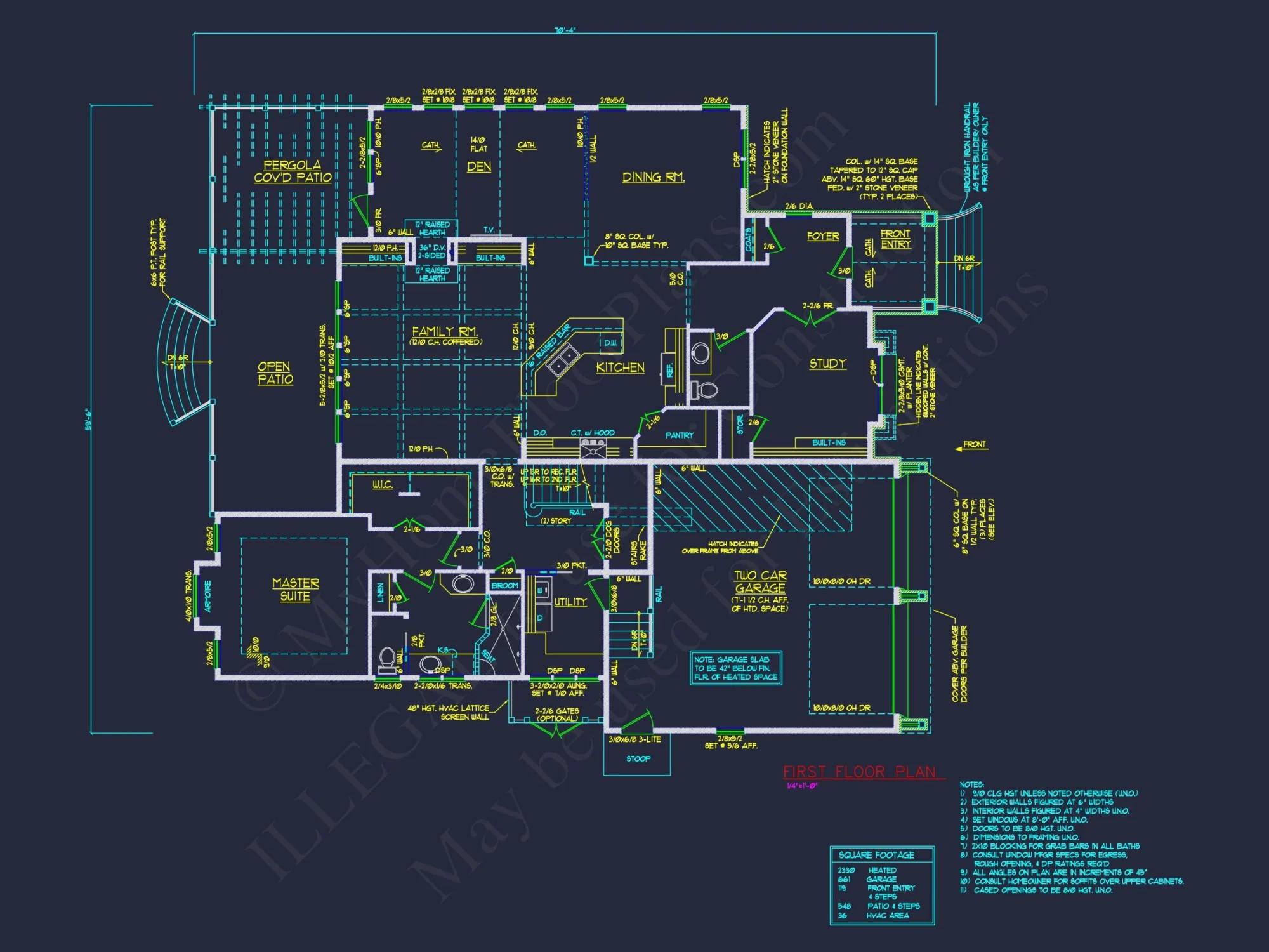 Traditional 2-Story house Plan & Blueprint (4231 Sq Ft) - CAD Designs