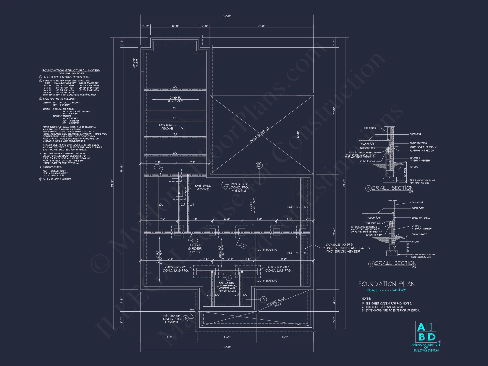 Stylish house Plan With 2 Floors, CAD Designs & Blueprints