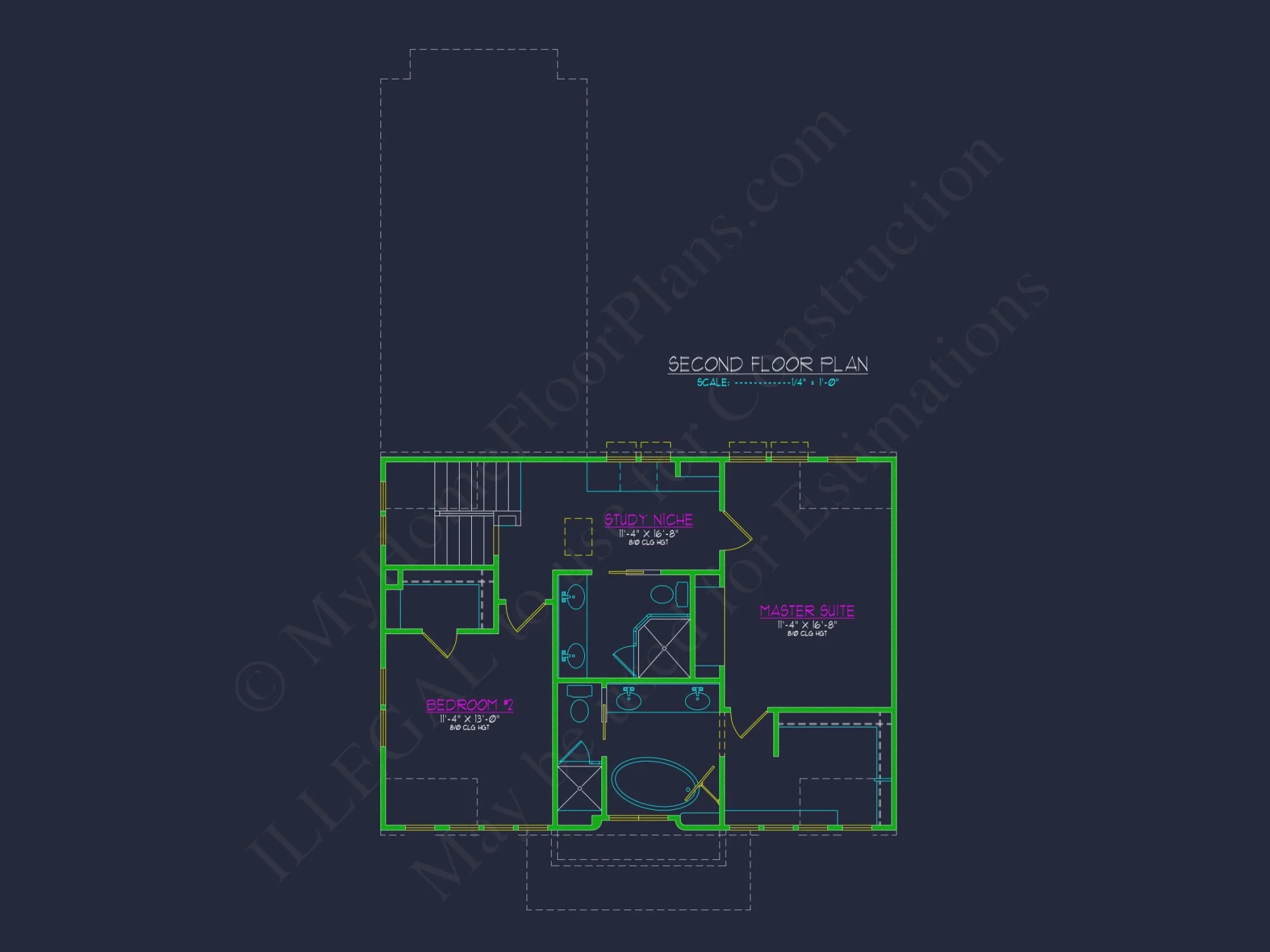 Stylish house Plan With 2 Floors, CAD Designs & Blueprints