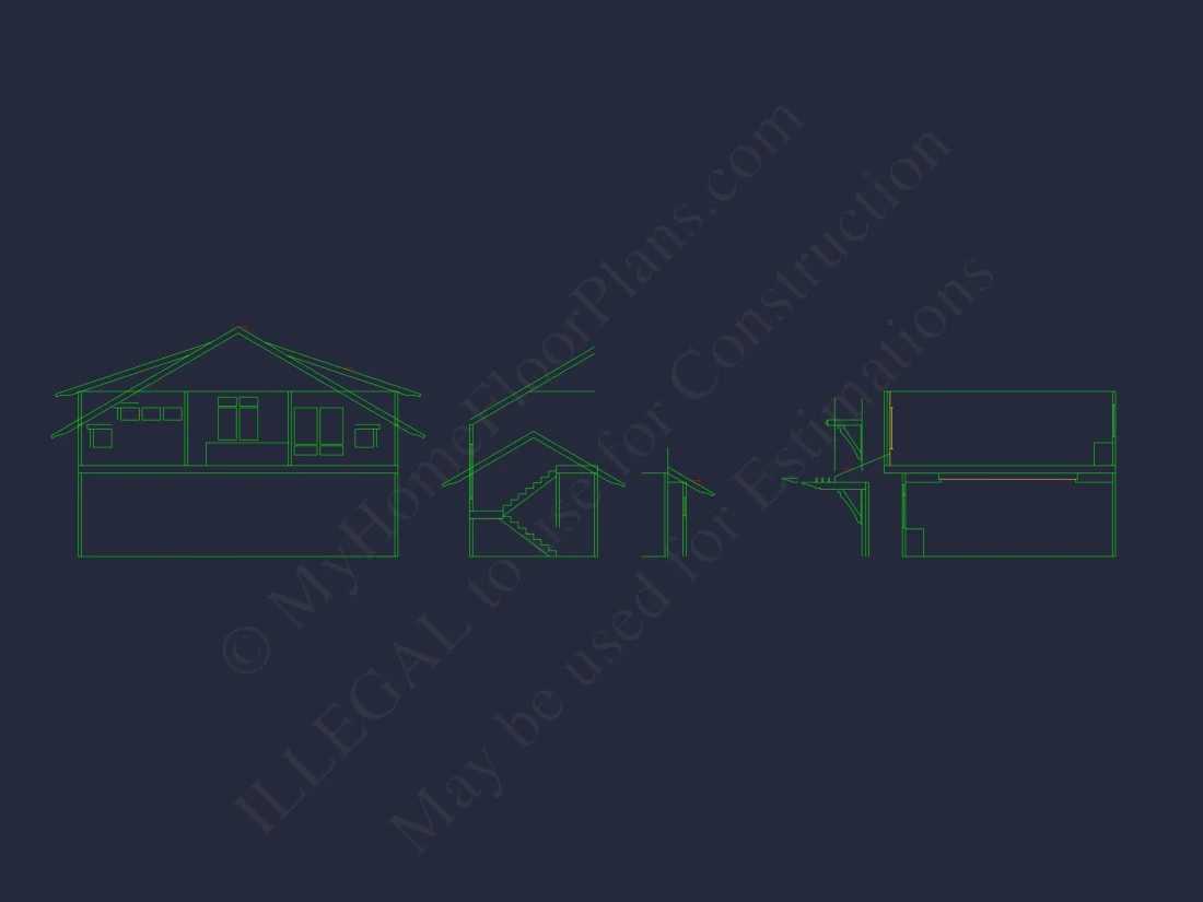 Stylish house Plan With 2 Floors, CAD Designs & Blueprints