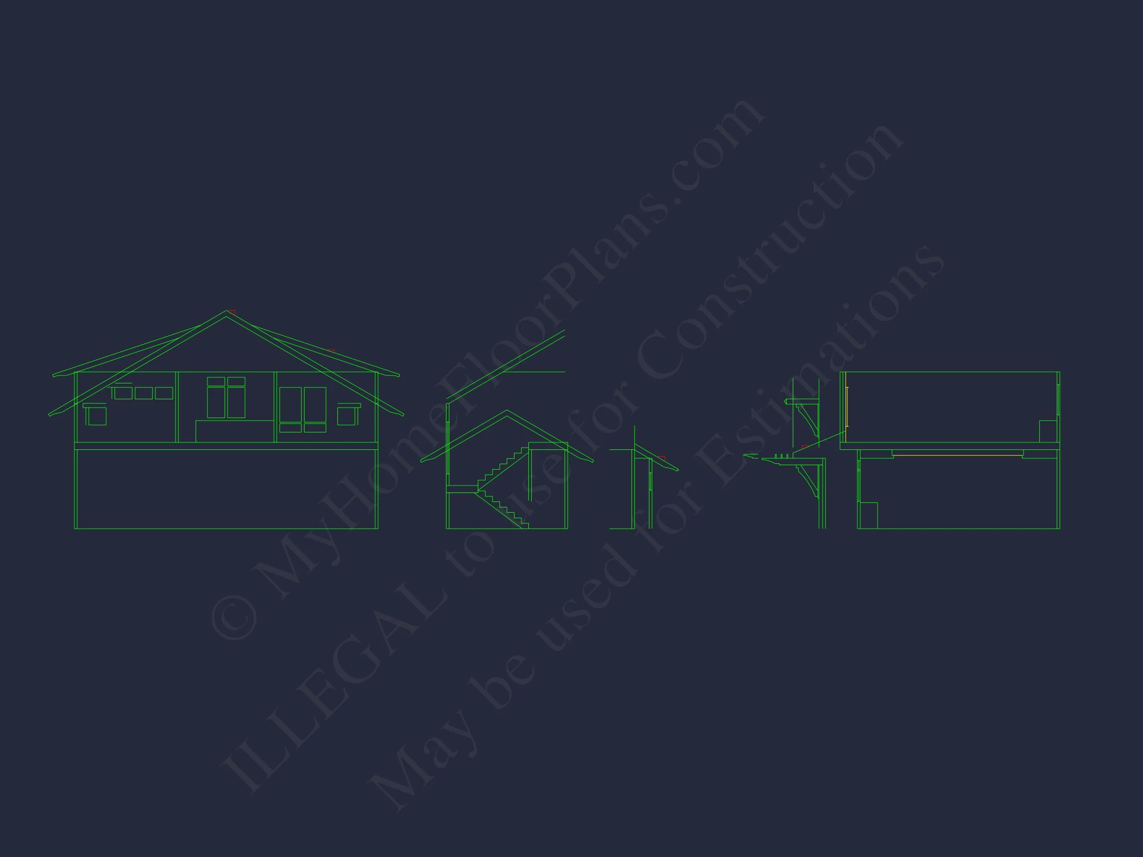 10-1389B HOUSE PLAN - Stylish House Plan With 2 Floors, CAD Designs & Blueprints 8 Stylish house Plan With 2 Floors, CAD Designs & Blueprints