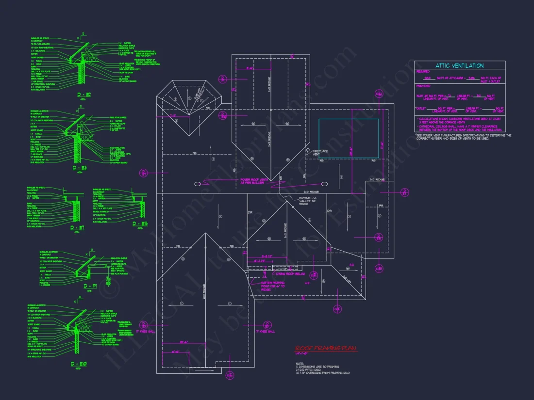 Traditional 2-Story house Plan with 4 Bedrooms and 3-Car Garage