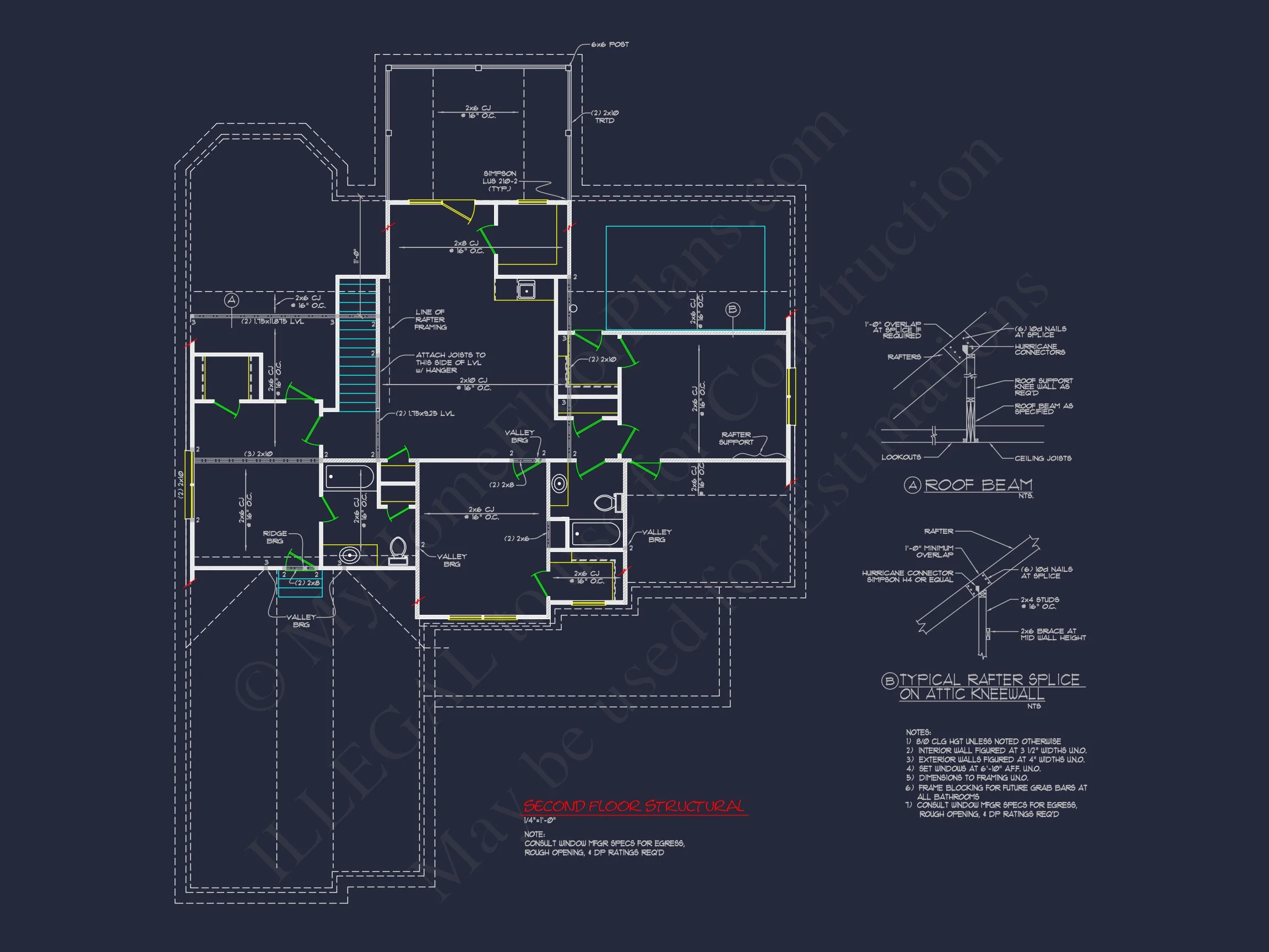 10-1079 HOUSE PLAN - Traditional 2-Story House Plan with 4 Bedrooms and 3-Car Garage | 3126 Sq Ft 13 3126 Sq Ft