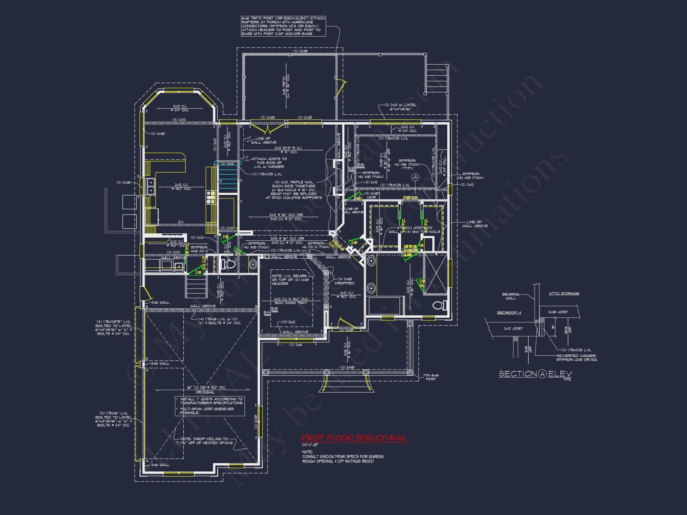 10-1079 HOUSE PLAN - Traditional 2-Story House Plan with 4 Bedrooms and 3-Car Garage | 3126 Sq Ft 12 Traditional 2-Story house Plan with 4 Bedrooms and 3-Car Garage