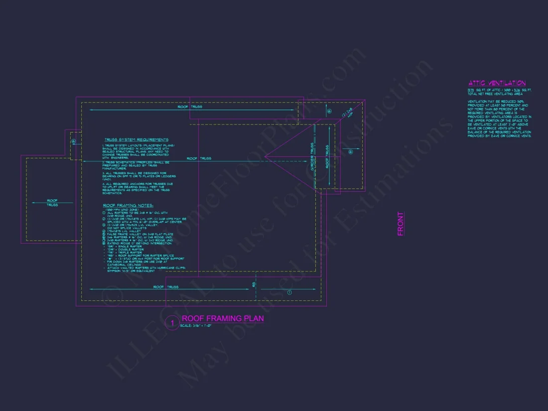 2575 SF Traditional 2-Story house Plan with 4 Beds & 3 Baths