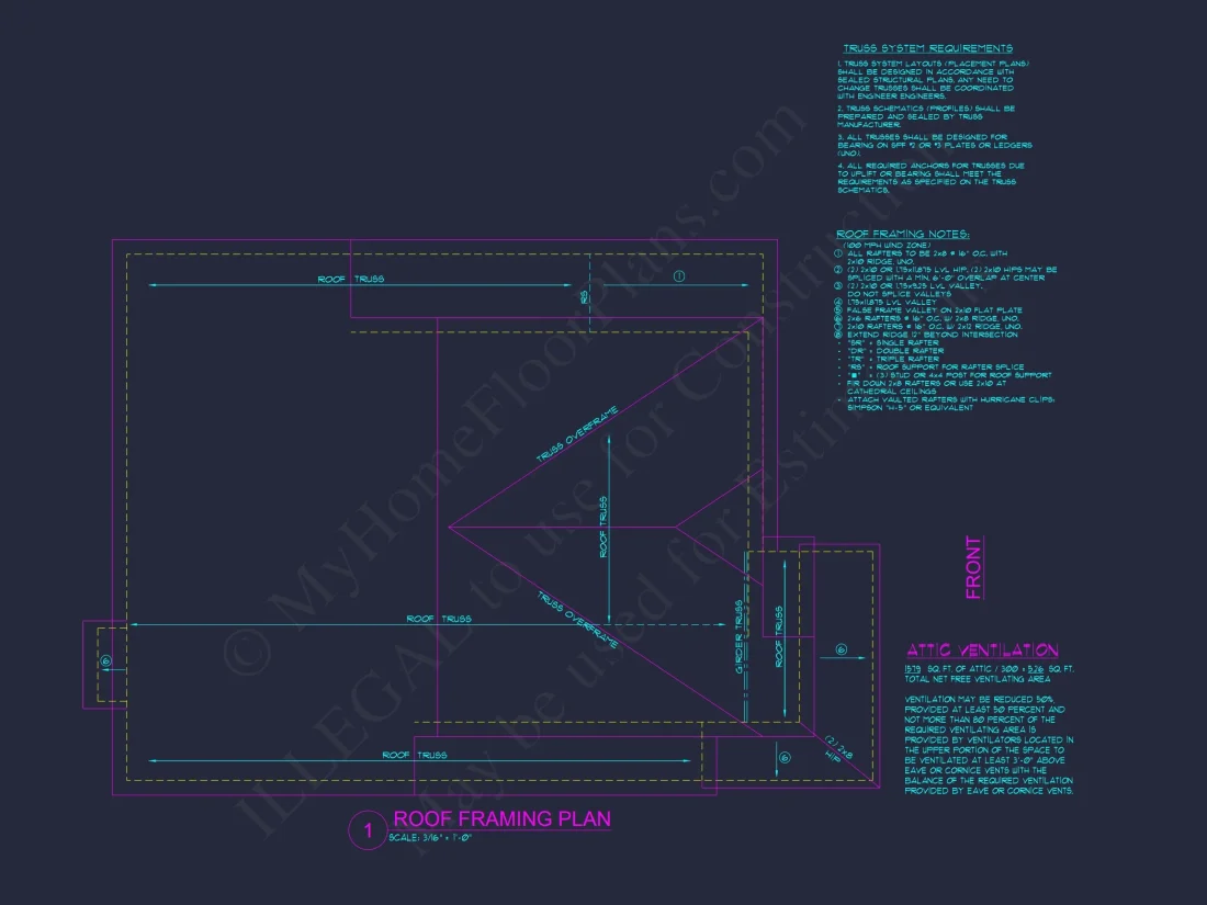 2 Story Traditional house Plan with 4 Bedrooms and Open Floor Plan