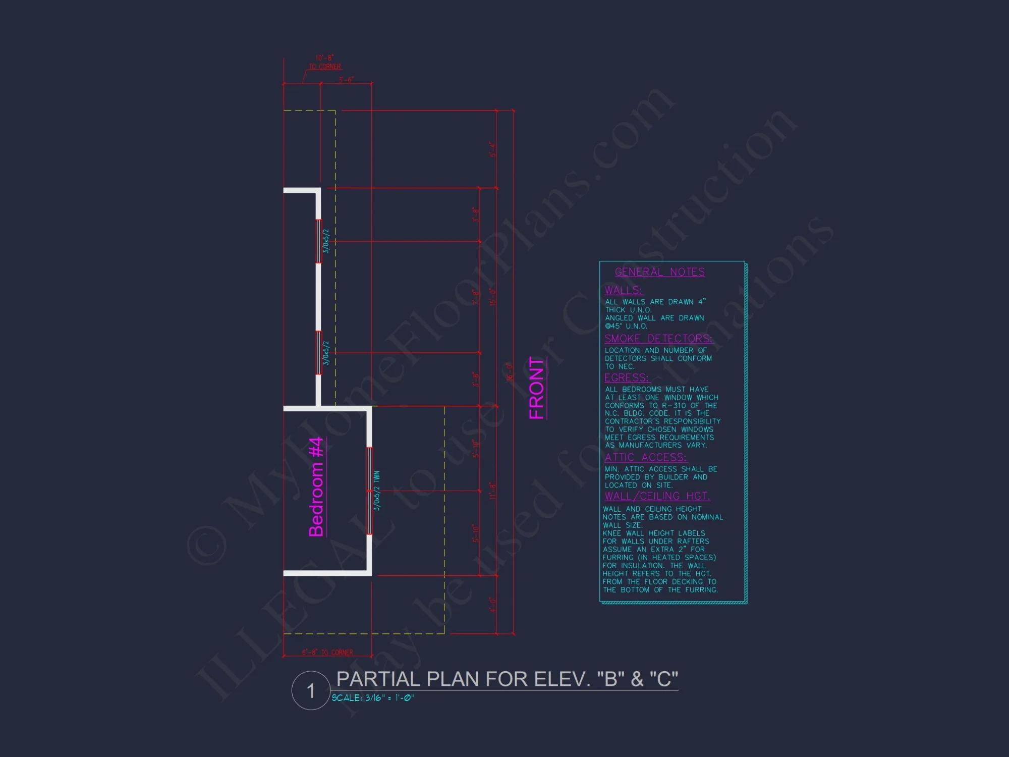 2-Story Traditional house Plan with 4 Bedrooms and Open Floor Plan