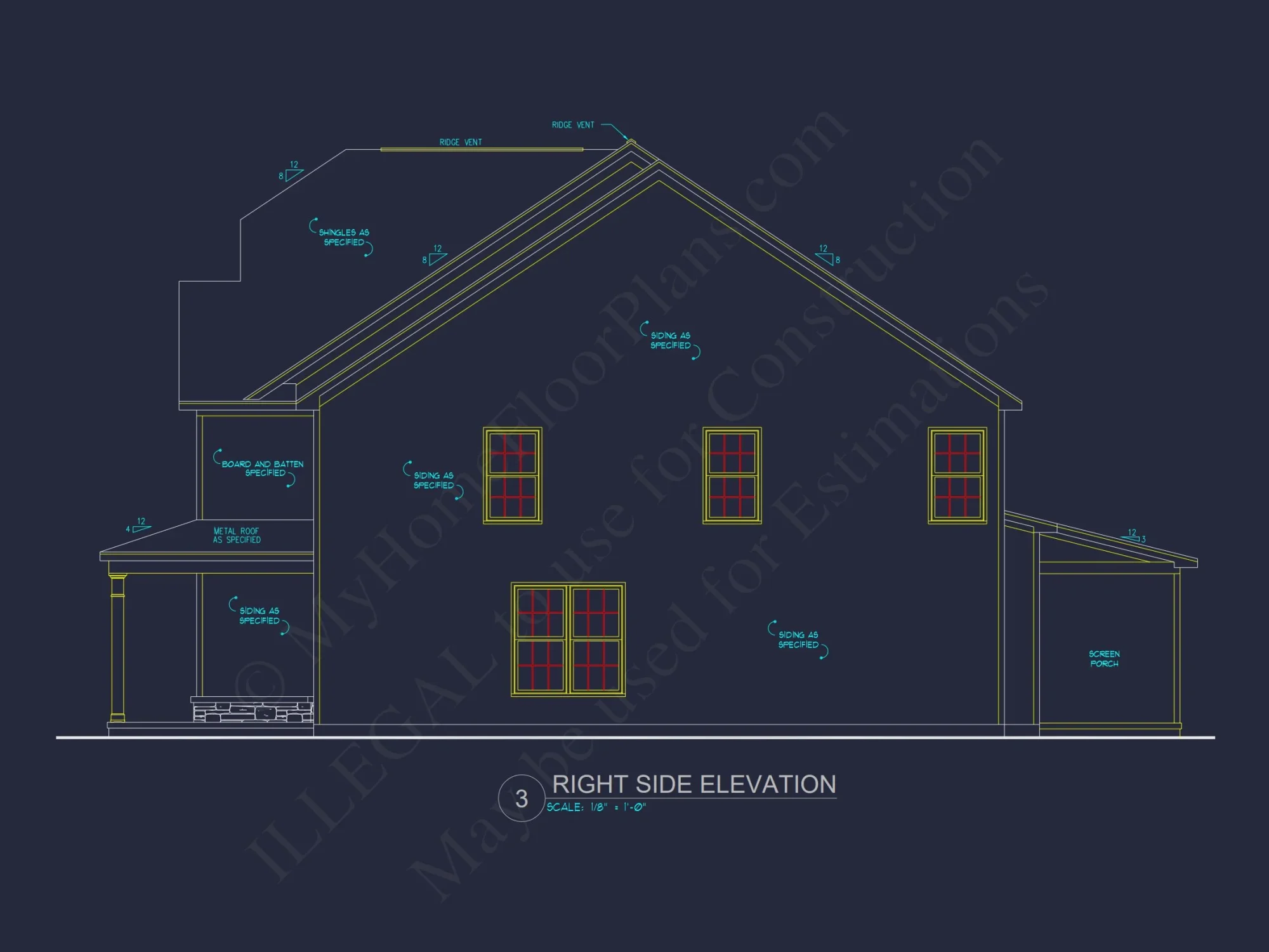 2-Story Traditional house Plan with 4 Bedrooms and Open Floor Plan