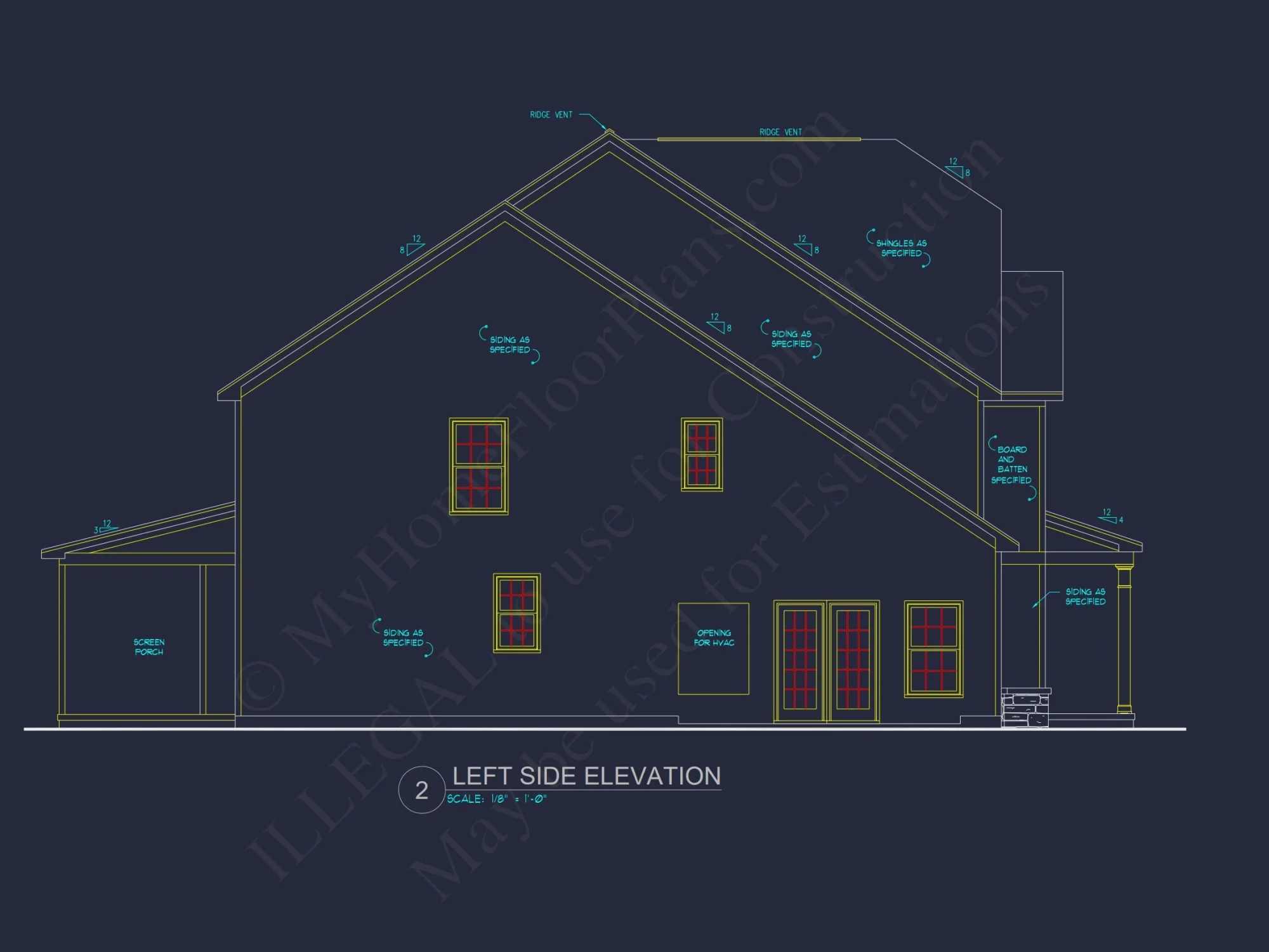 2-Story Traditional house Plan with 4 Bedrooms and Open Floor Plan