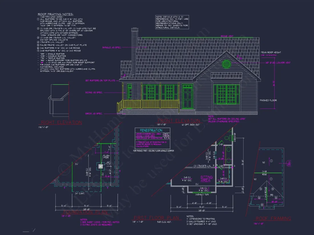 Beautiful 2-Story house Plan with CAD Designs and Blueprint