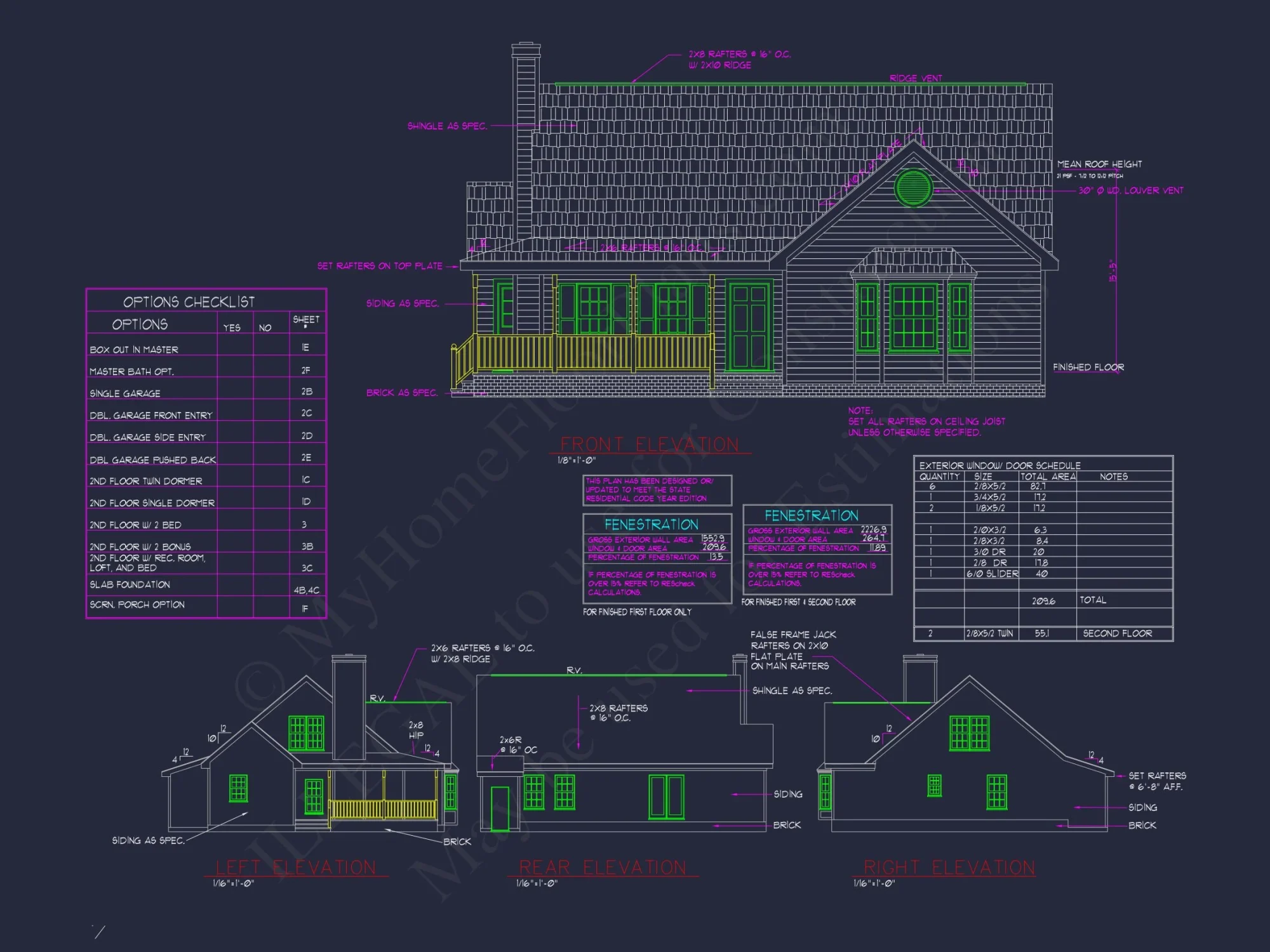Beautiful 2-Story house Plan with CAD Designs and Blueprint