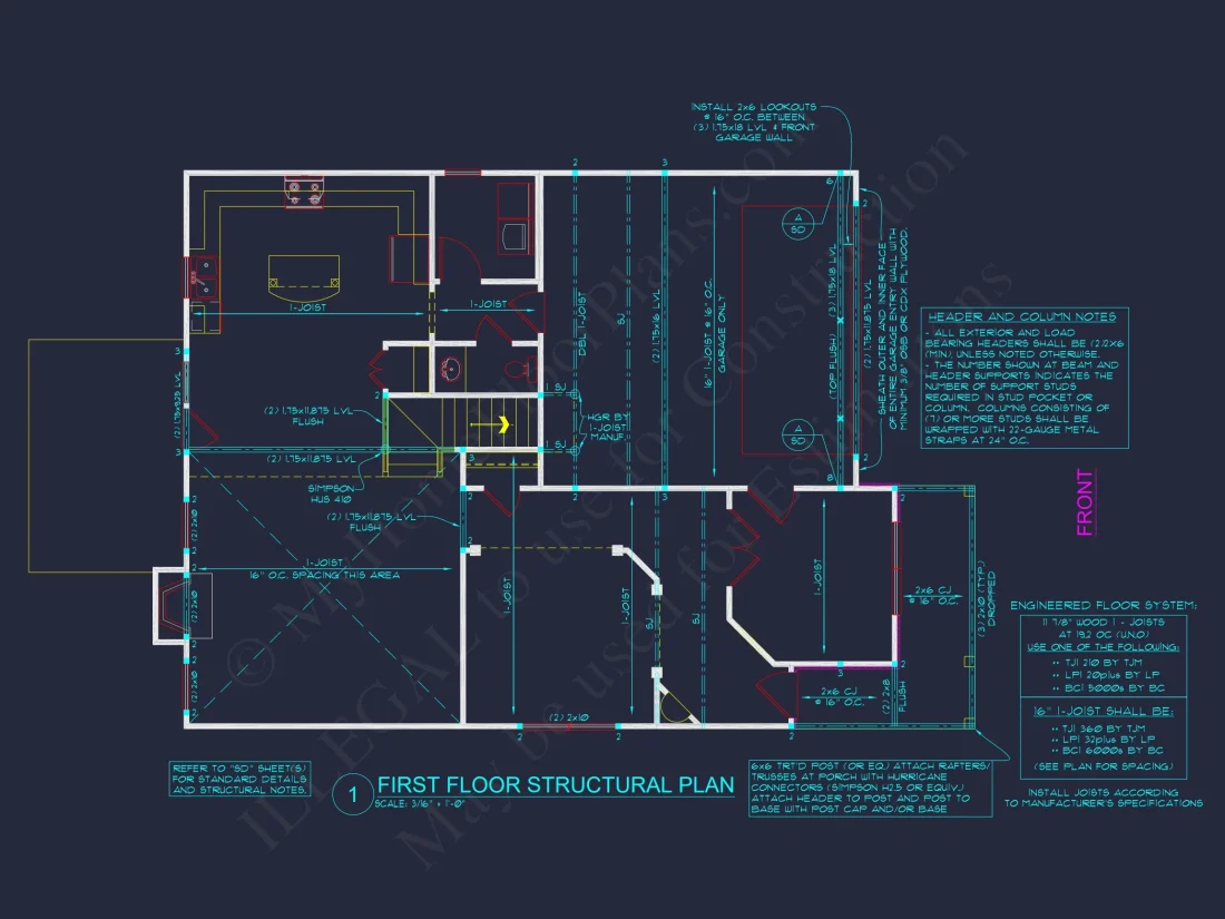 2-Story Traditional house Plan with 4 Bedrooms and Open Floor Plan
