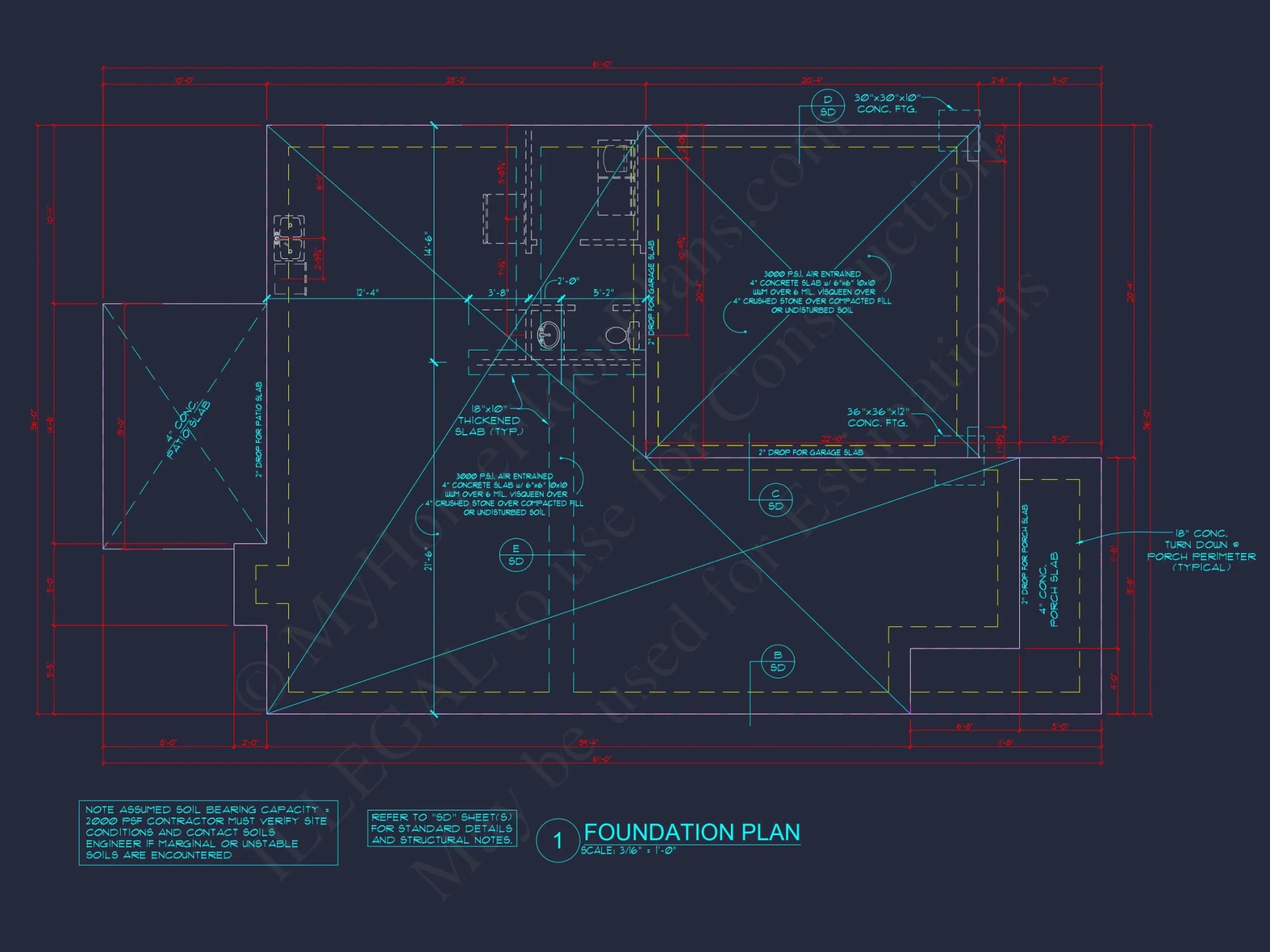 2-Story Traditional house Plan with 4 Bedrooms and Open Floor Plan