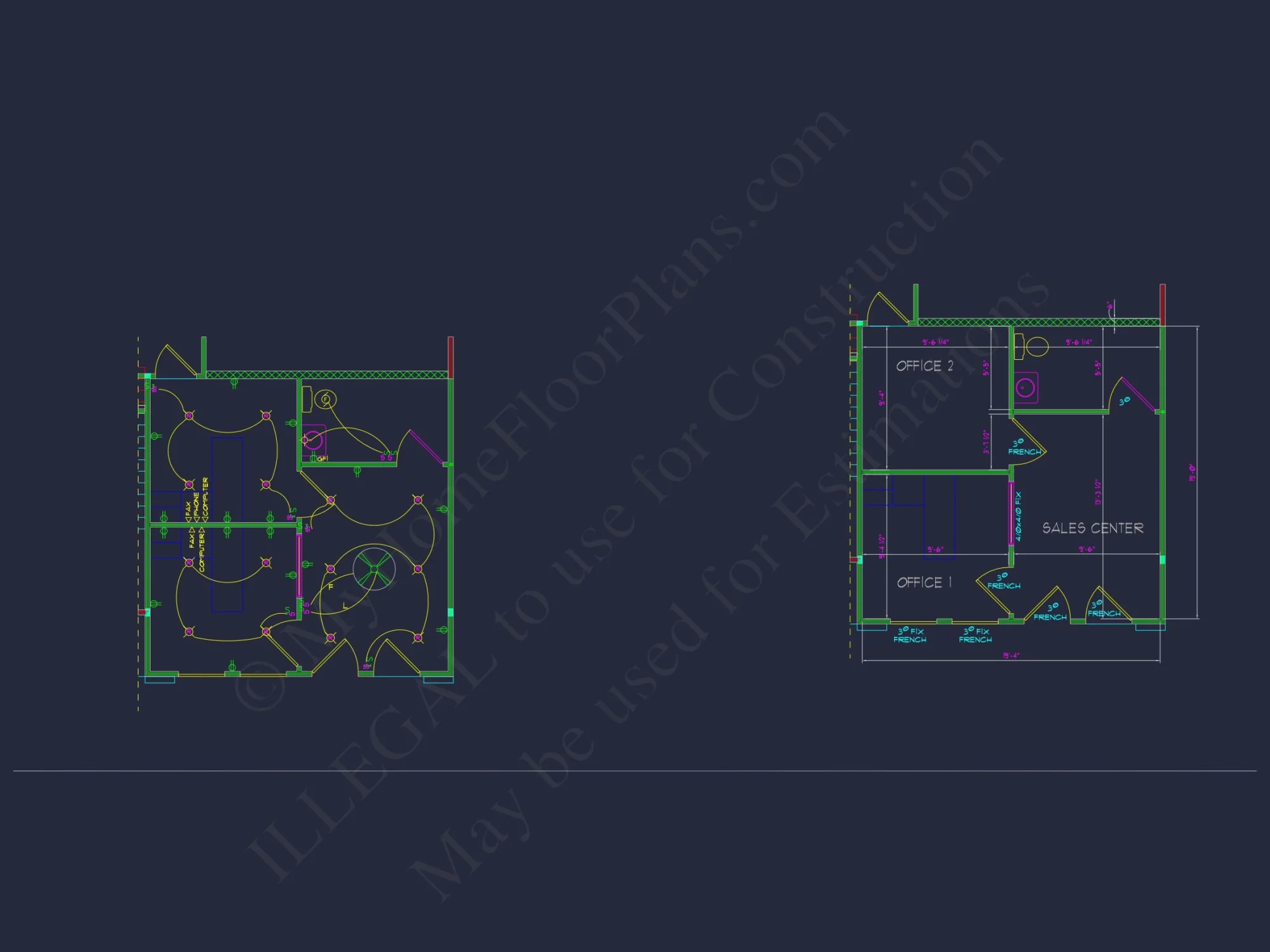 Modern Suburban house Plan with 2 Stories and Open Floor Design