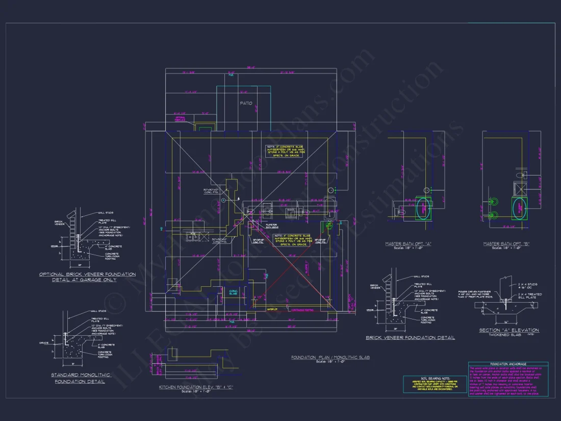 Modern Suburban house Plan with 2 Stories and Open Floor Design