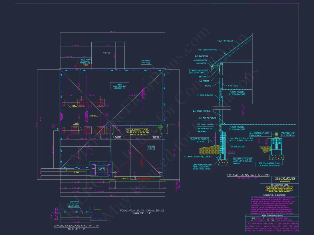 Modern Suburban house Plan with 2 Stories and Open Floor Design