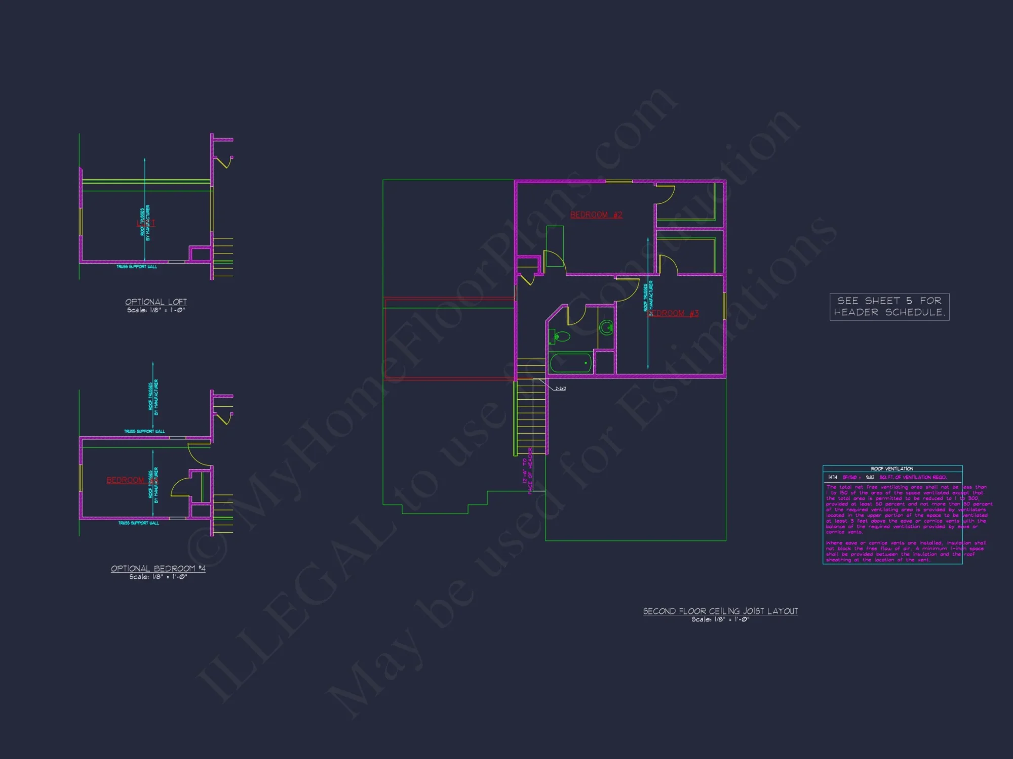 Modern Suburban house Plan with 2 Stories and Open Floor Design