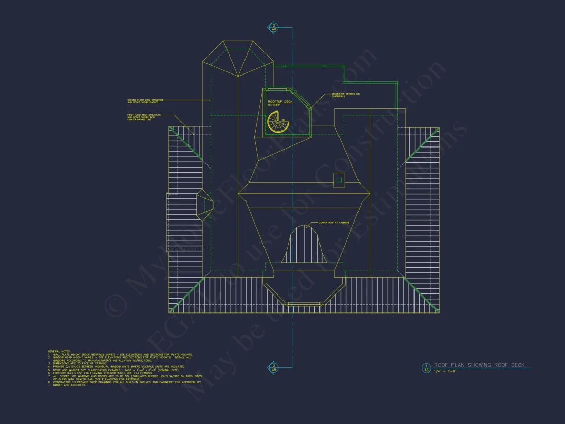 Beach house Plan w/Elevator, 4 Beds, 3 Baths, & Garage